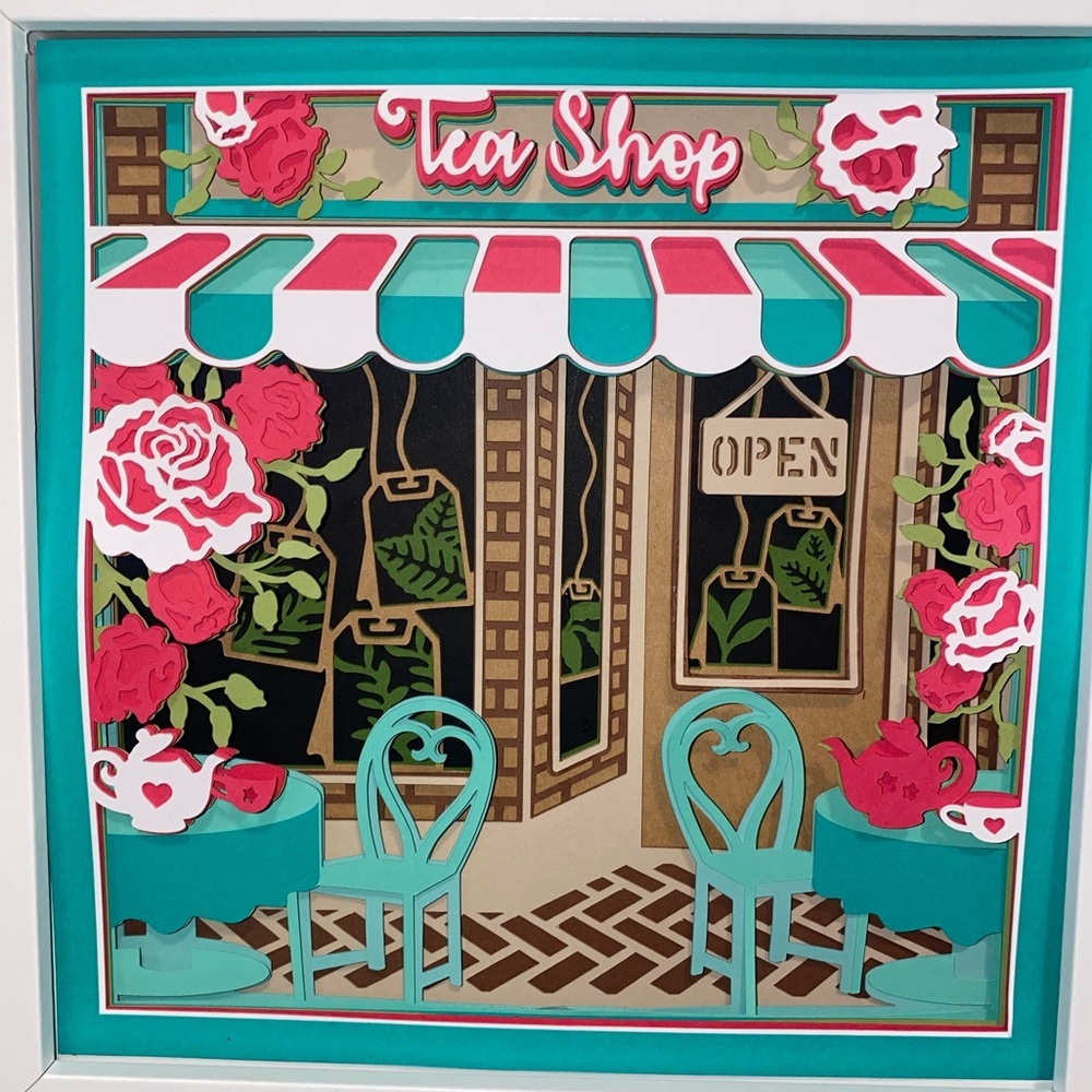 3D Tea Shop Shadowbox - Picture 8 of 9